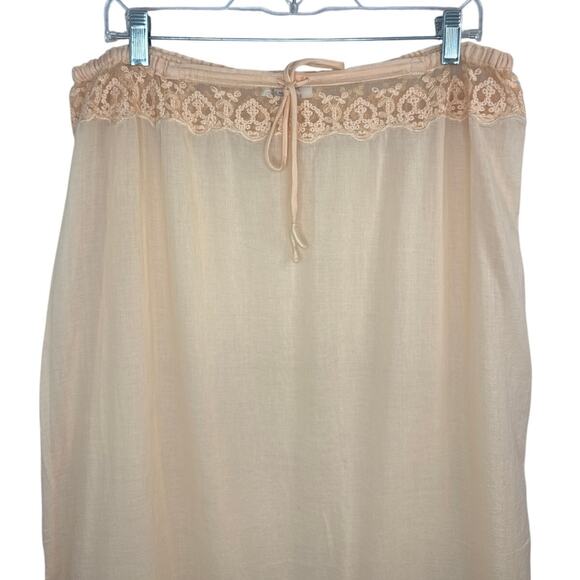 New Free People Intimately Morning Call Half Slip On Peach Skirt Size Small - Picture 5 of 8
